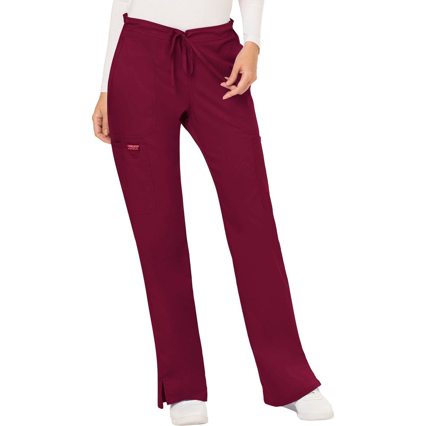 Mid Rise Moderate Flare Drawstring Pant
