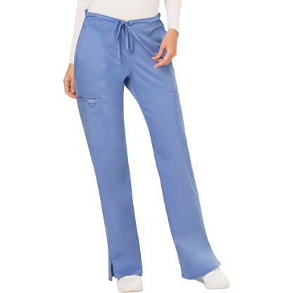 Mid Rise Moderate Flare Drawstring Pant