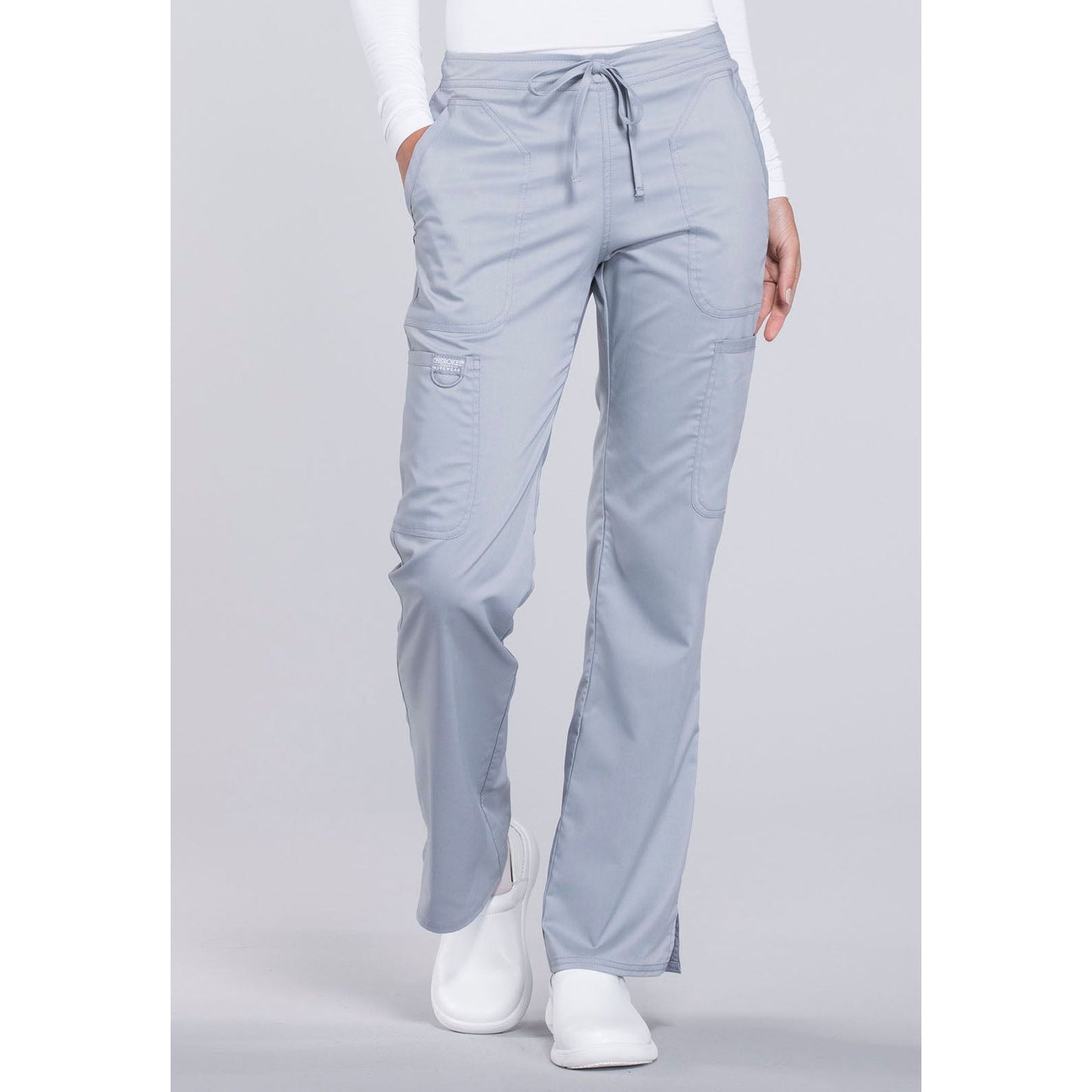 Mid Rise Moderate Flare Drawstring Pant