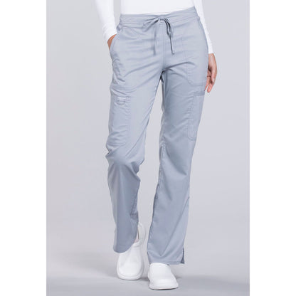 Mid Rise Moderate Flare Drawstring Pant