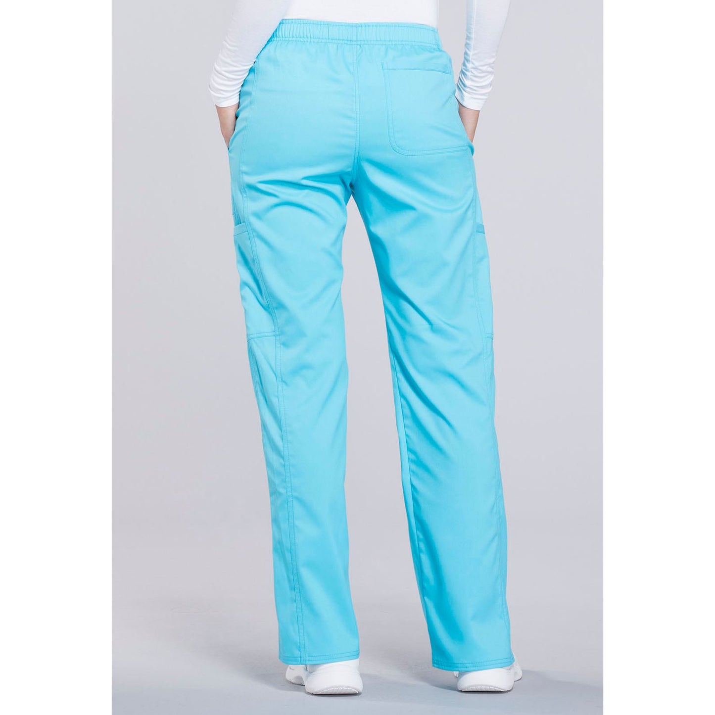 Mid Rise Moderate Flare Drawstring Pant