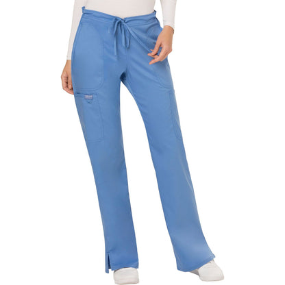 Mid Rise Moderate Flare Drawstring Pant