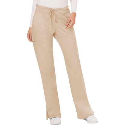 Mid Rise Moderate Flare Drawstring Pant