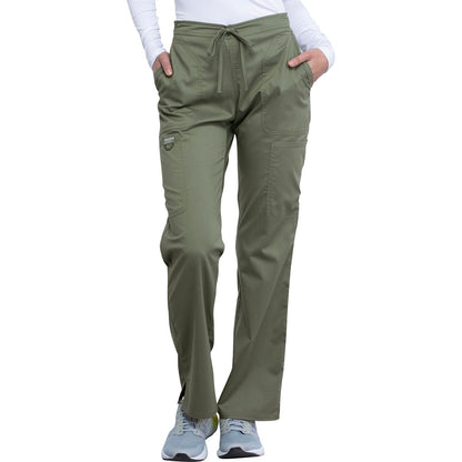 Mid Rise Moderate Flare Drawstring Pant