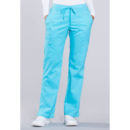 Mid Rise Moderate Flare Drawstring Pant