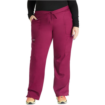 Mid Rise Moderate Flare Drawstring Pant