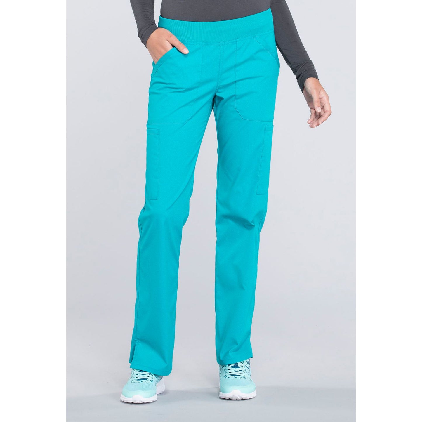 Mid Rise Straight Leg Pull-on Cargo Pant