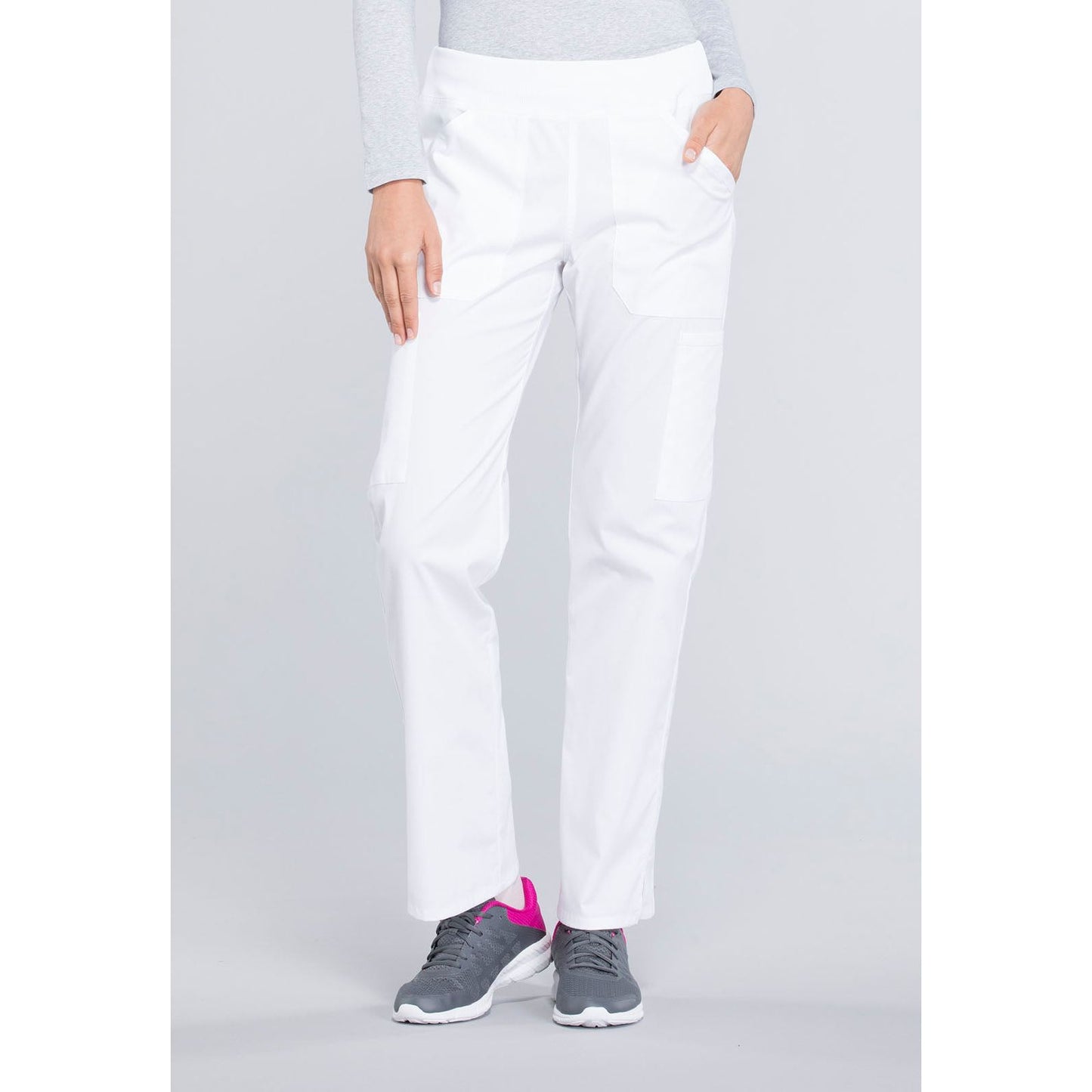 Mid Rise Straight Leg Pull-on Cargo Pant