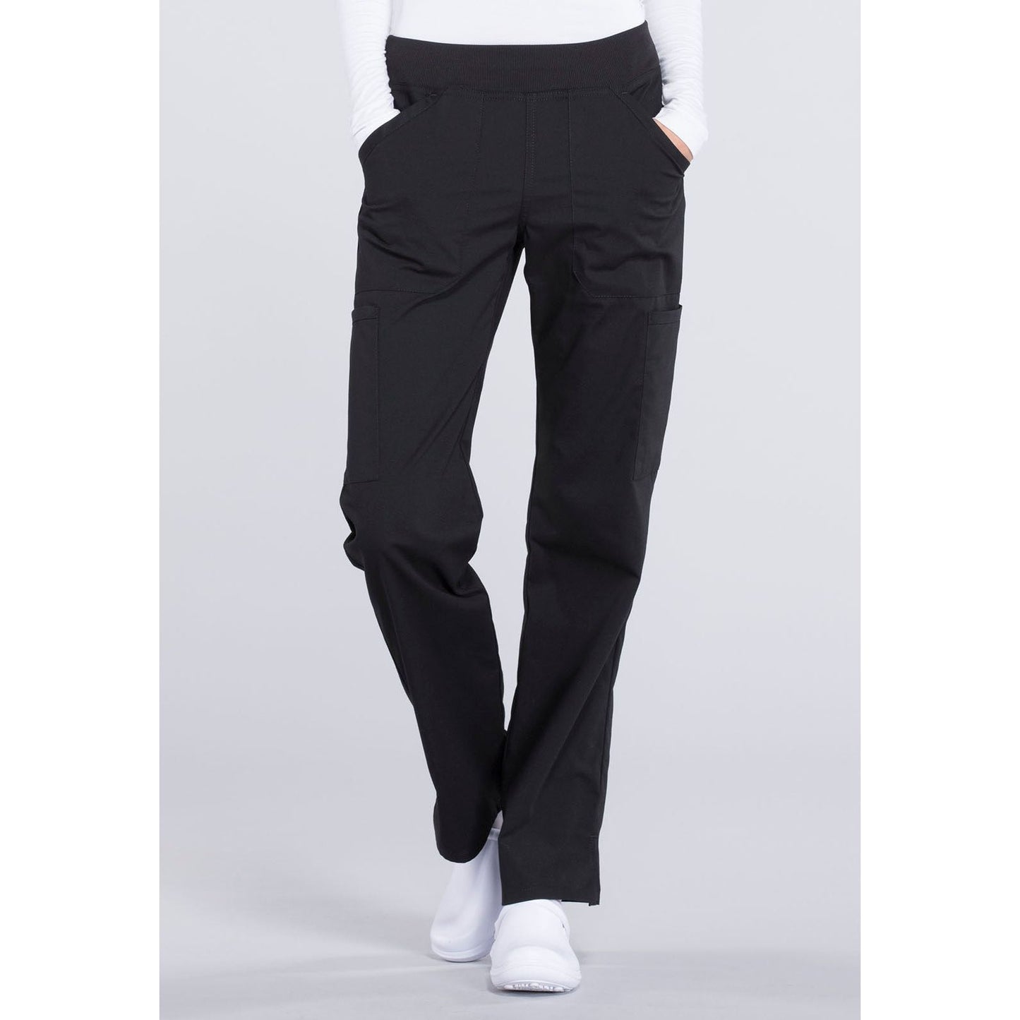 Mid Rise Straight Leg Pull-on Cargo Pant