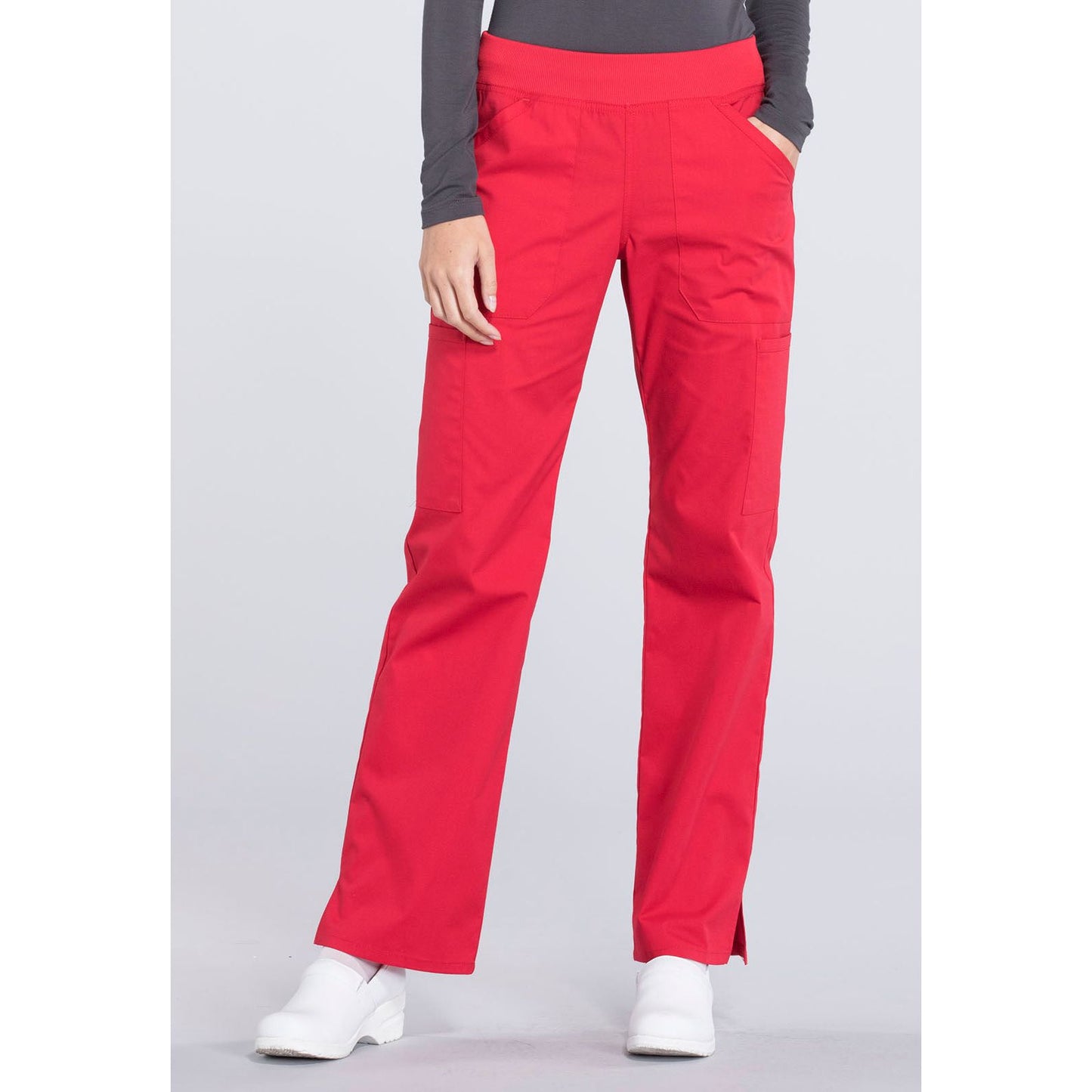 Mid Rise Straight Leg Pull-on Cargo Pant