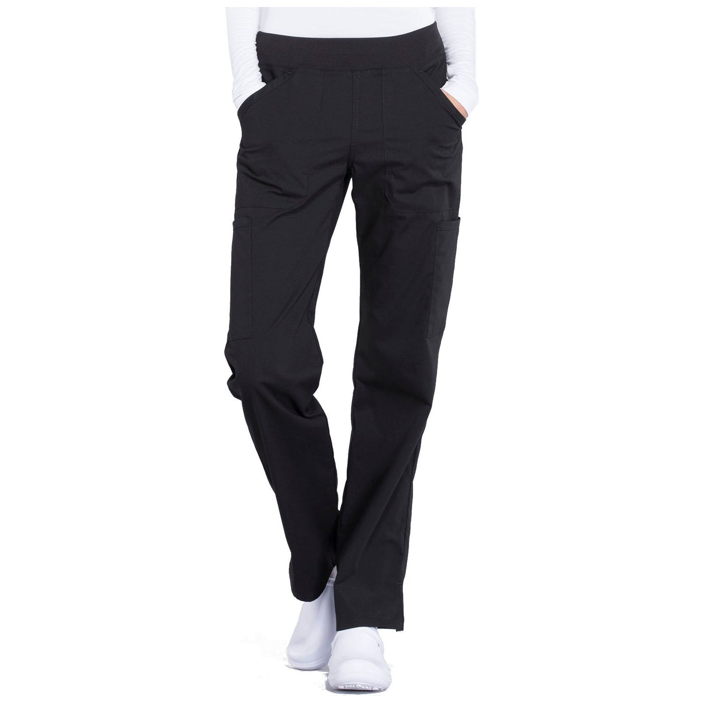 Mid Rise Straight Leg Pull-on Cargo Pant