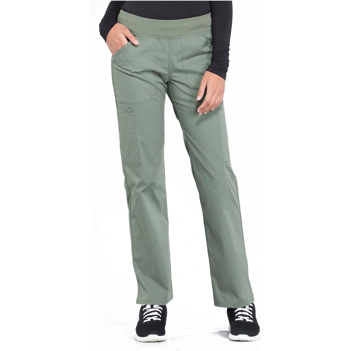 Mid Rise Straight Leg Pull-on Cargo Pant