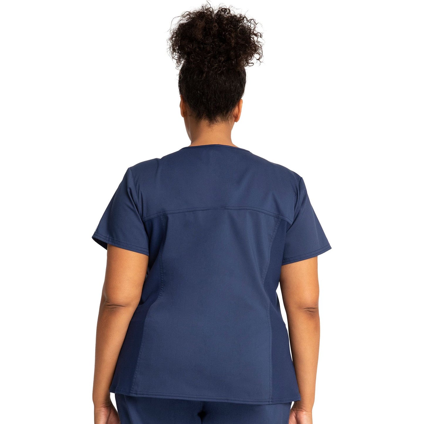 V-Neck Knit Panel Top