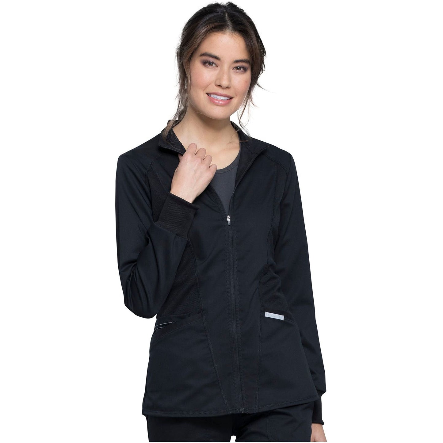 Zip Front High-Low Jacket