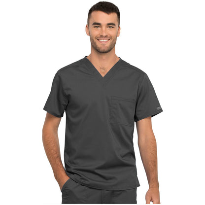 Unisex 1 Pocket Tuckable V-Neck Top