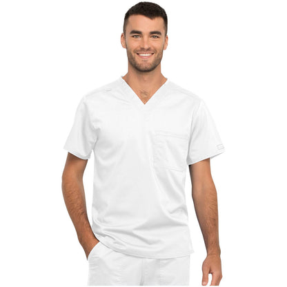 Unisex 1 Pocket Tuckable V-Neck Top