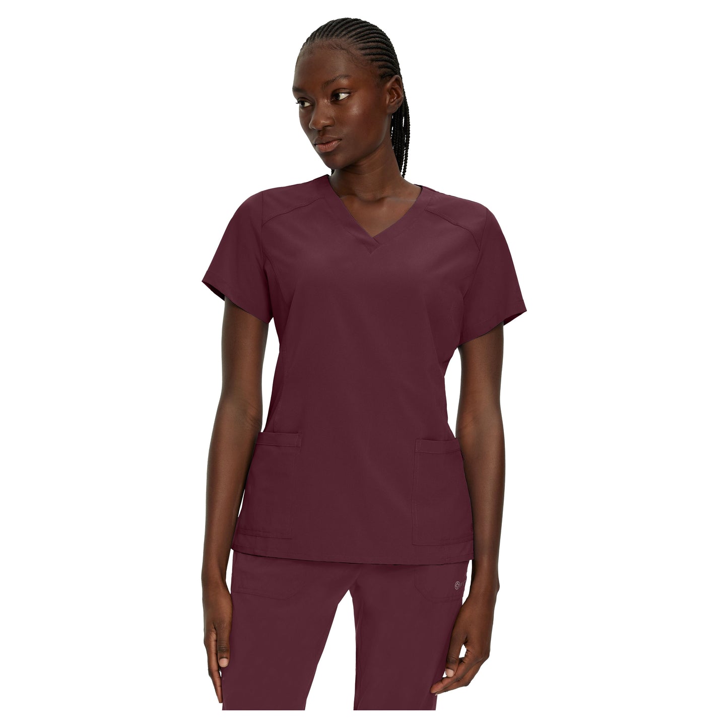 White Cross FIT Women's 2-Pocket V-Neck Scrub Top - SALE