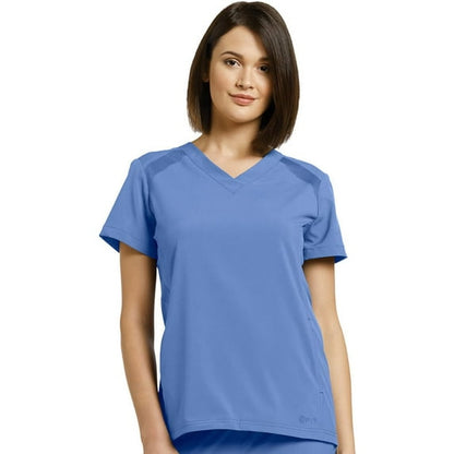 White Cross FIT Women's 2-Pocket V-Neck Scrub Top