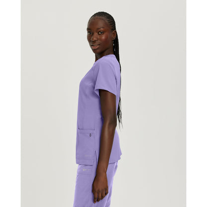 White Cross FIT Women's 2-Pocket V-Neck Scrub Top