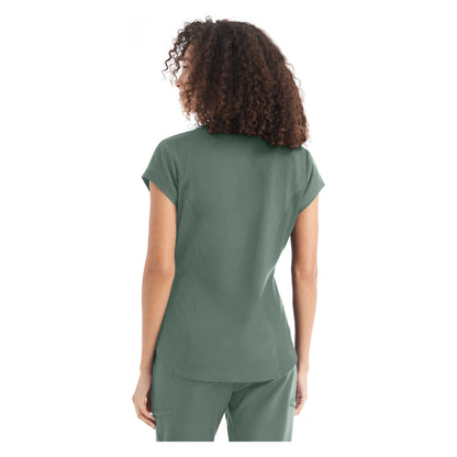 White Cross CRFT Women's 1-Pocket V-Neck Scrub Top