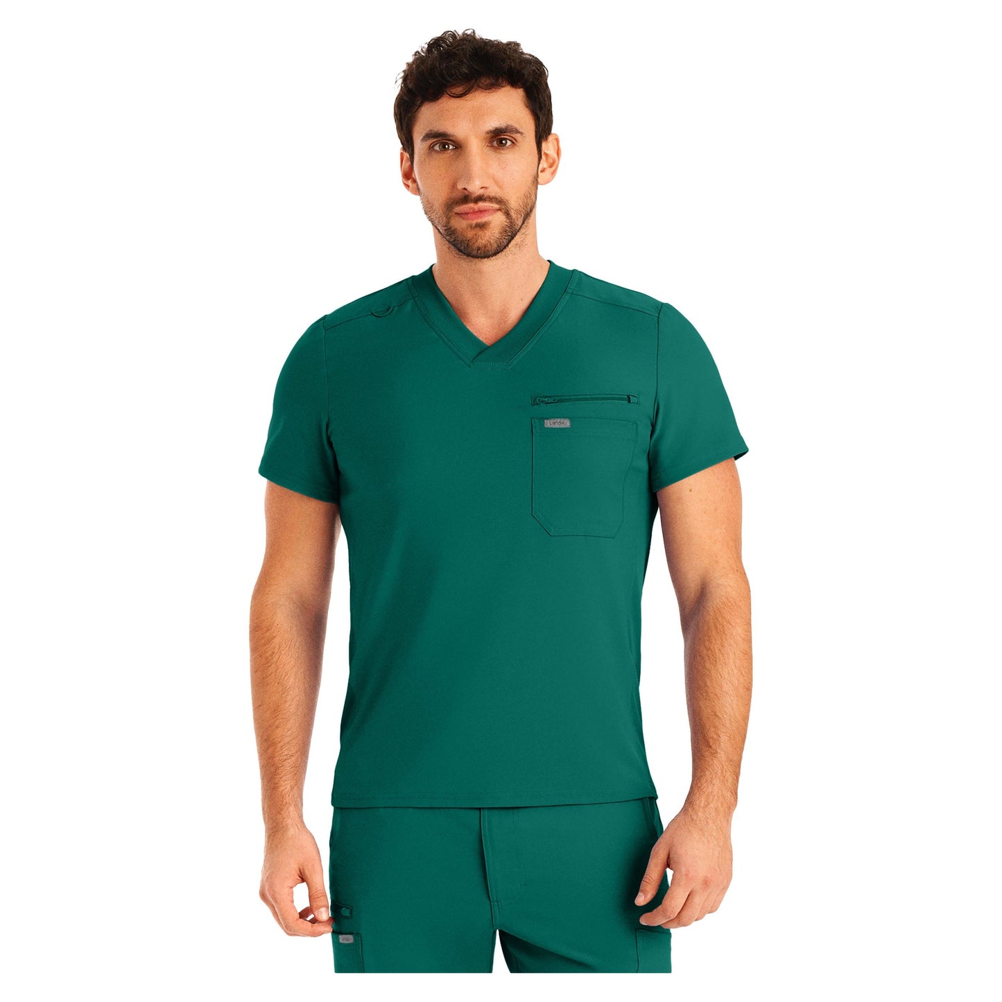 Landau Forward Men's 2-Pocket V-Neck Scrub Top