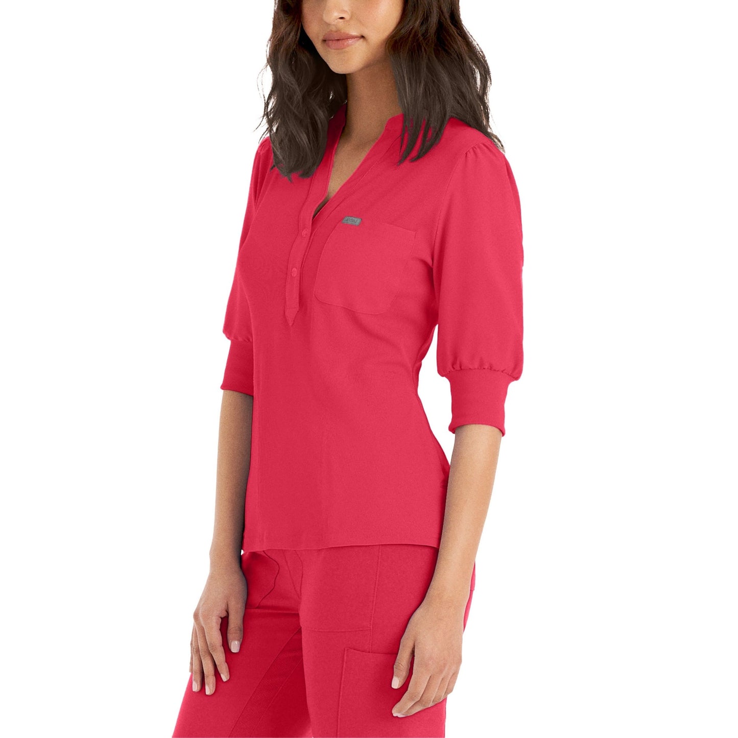 Landau Forward Women's 3-Pocket Y-Neck Scrub Top