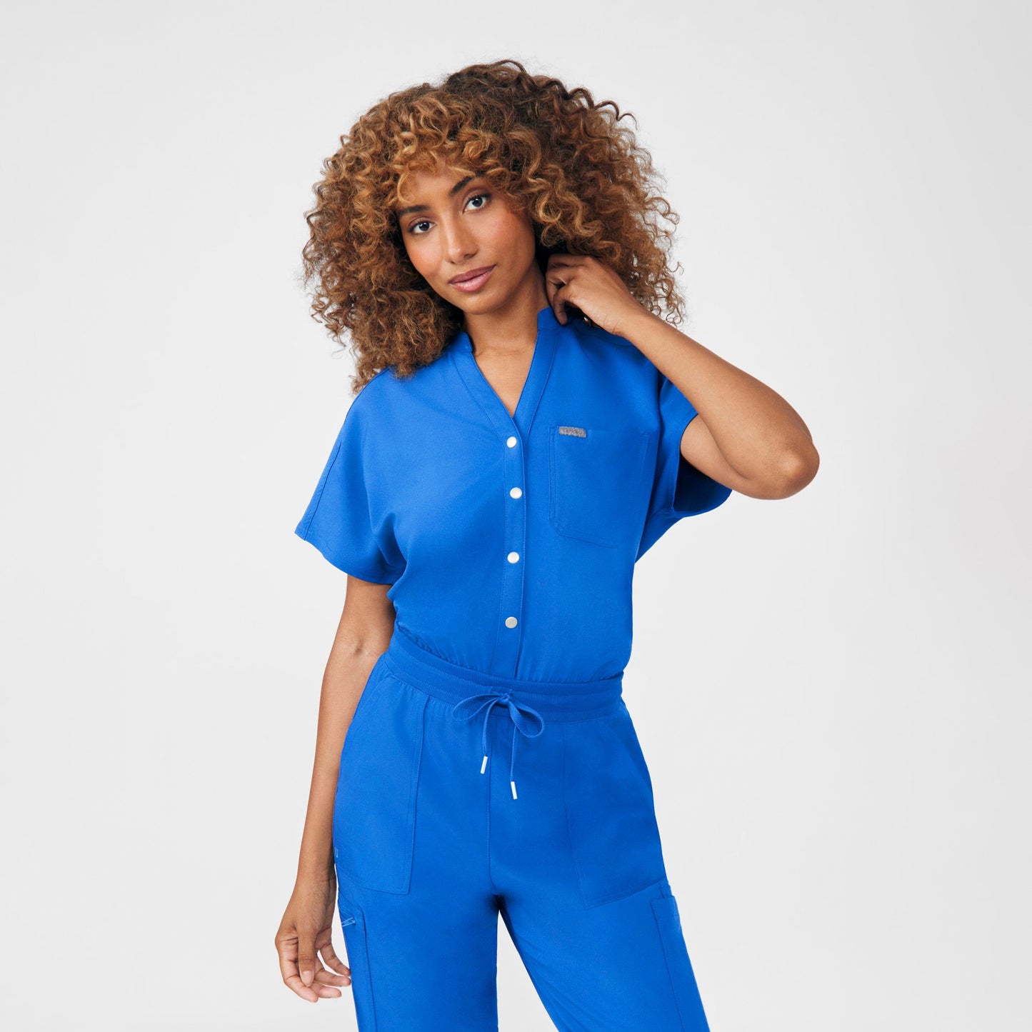 Landau Forward Women's 8-Pocket Cargo Scrub Jumpsuit