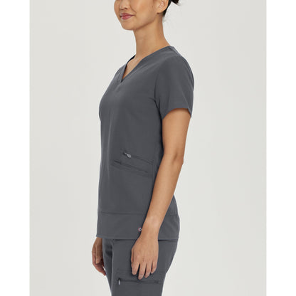 White Cross V-Tess Women's 3-Pocket V-Neck Scrub Top