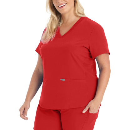Landau Forward Women's 3-Pocket V-Neck Scrub Top