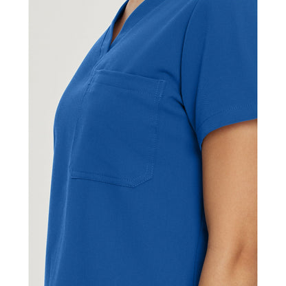 White Cross V-Tess Women's 1-Pocket V-Neck Scrub Top - SALE