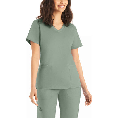 Landau ProFlex Women's 3-Pocket V-Neck Scrub Top