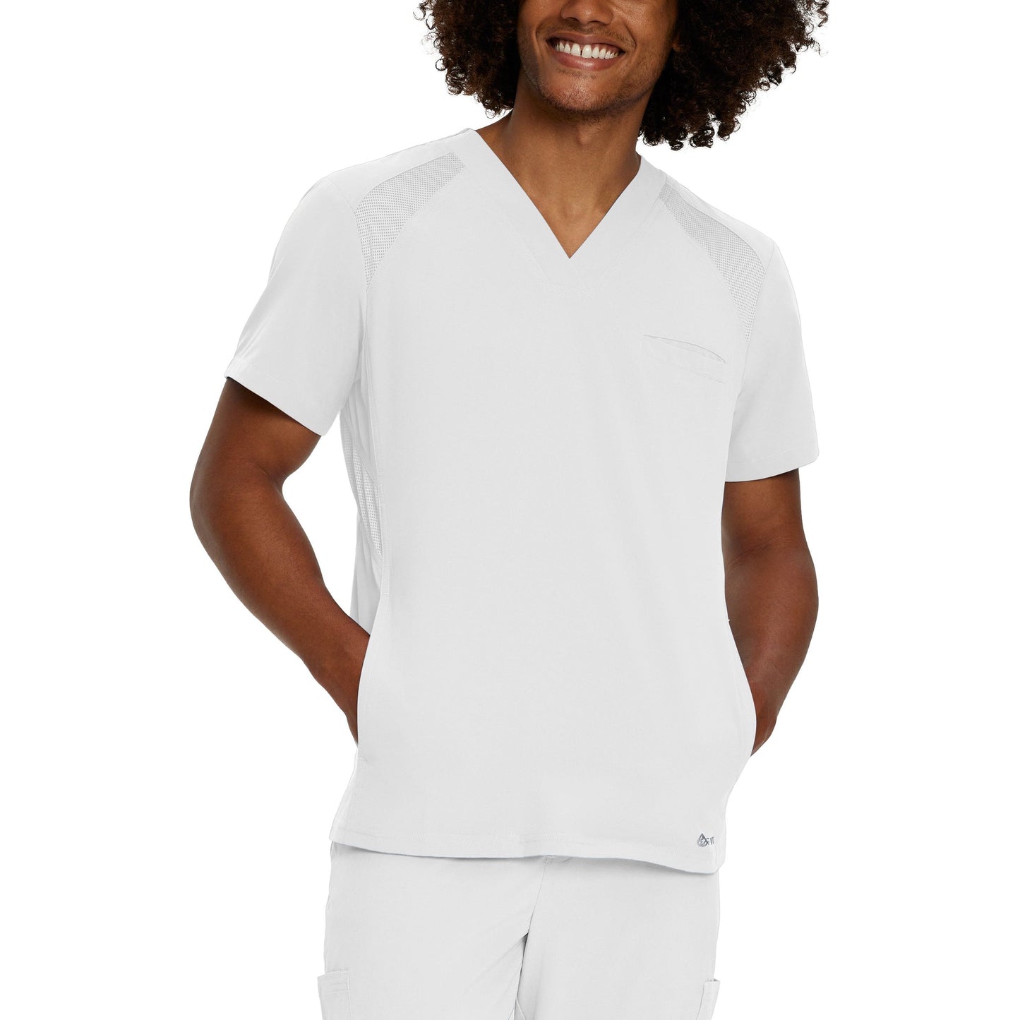 White Cross FIT Men's 3-Pocket V-Neck Scrub Top SALE