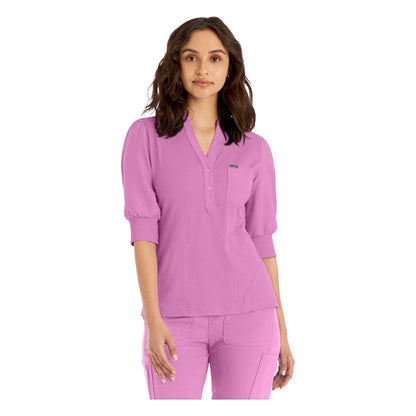 Landau Forward Women's 3-Pocket Y-Neck Scrub Top