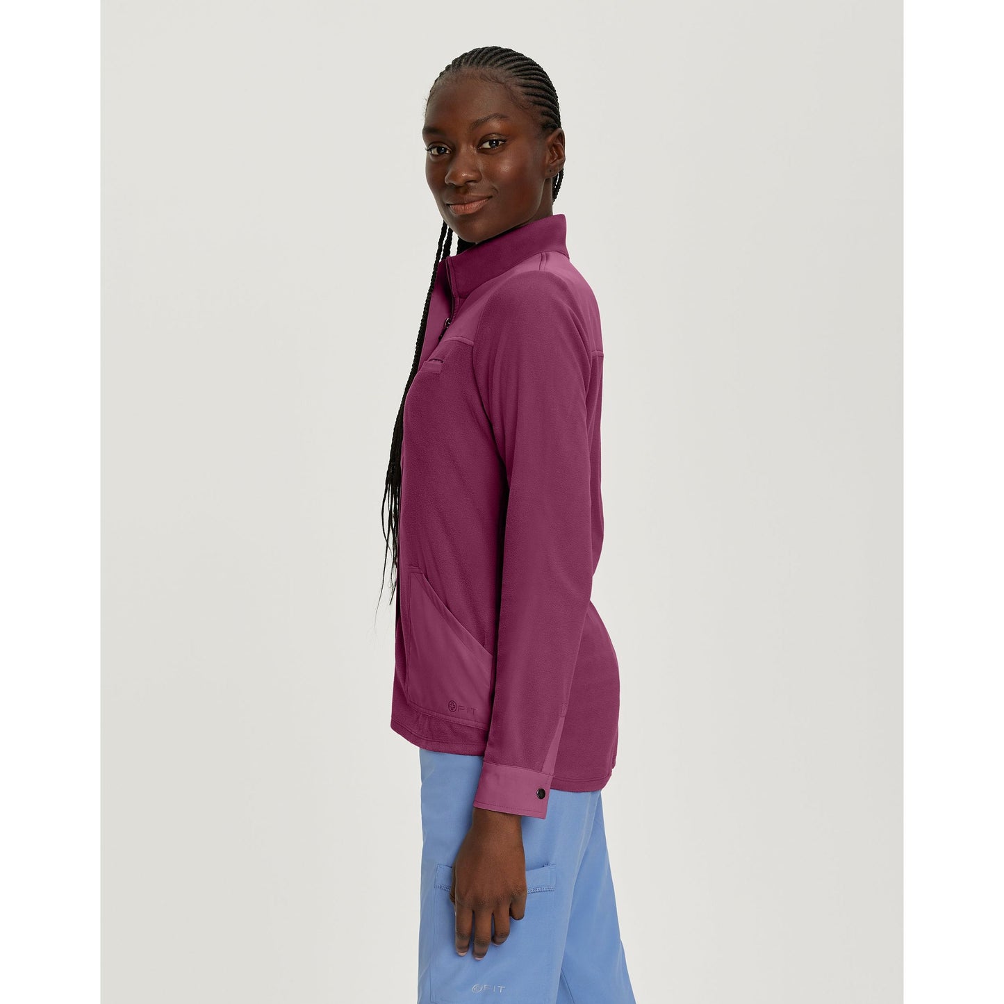 White Cross FIT Women's 3-Pocket Warm-Up Scrub Jacket