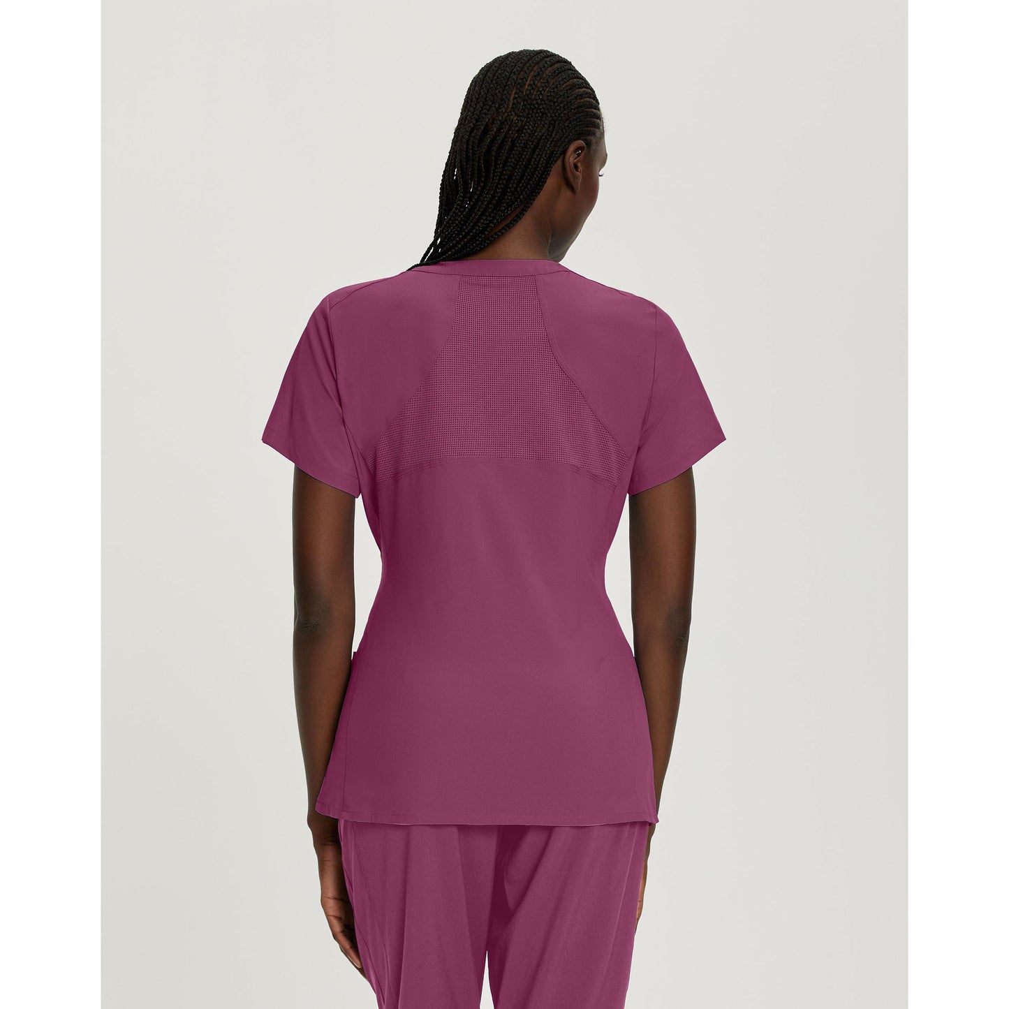 White Cross FIT Women's 2-Pocket V-Neck Scrub Top