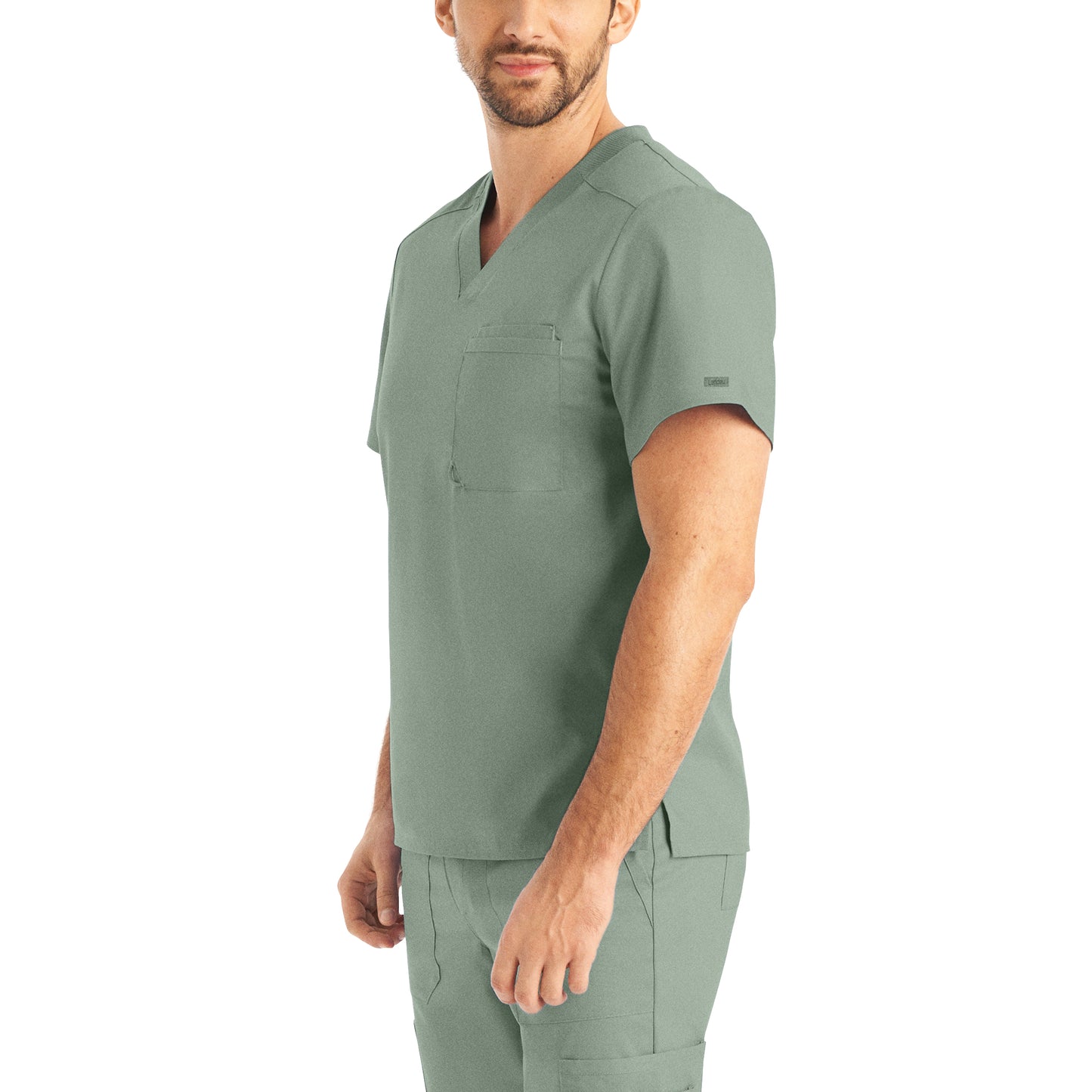 Landau ProFlex Men's 2-Pocket V-Neck Scrub Top