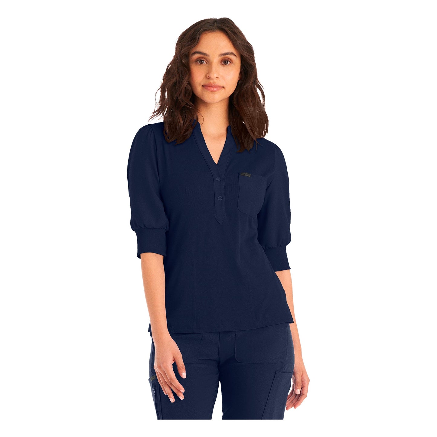 Landau Forward Women's 3-Pocket Y-Neck Scrub Top