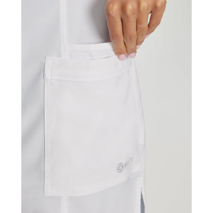 White Cross FIT Women's 3-Pocket Mid-Length White Coat