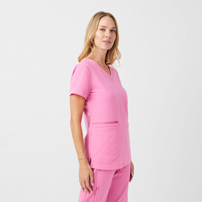 White Cross CRFT Women's 3-Pocket V-Neck Scrub Top