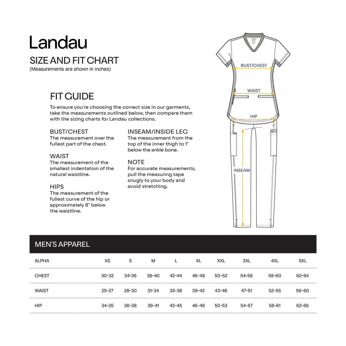 Landau ProFlex Men's 4-Pocket Scrub Jacket