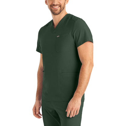 Landau Forward Men's 4-Pocket V-Neck Scrub Top