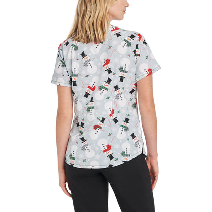 White Cross Women's 2-Pocket V-Neck Scrub Top