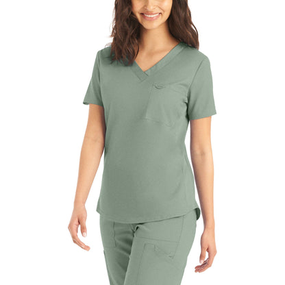 Landau ProFlex Women's 2-Pocket V-Neck Scrub Top