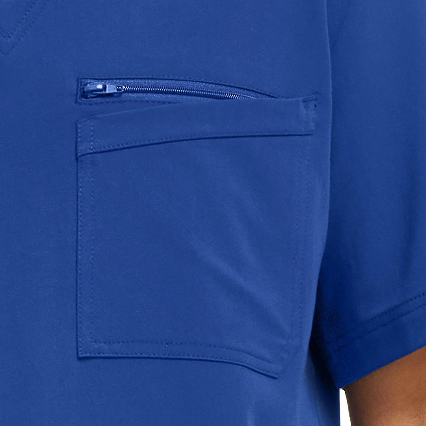 White Cross CRFT Men's 4-Pocket V-Neck Scrub Top