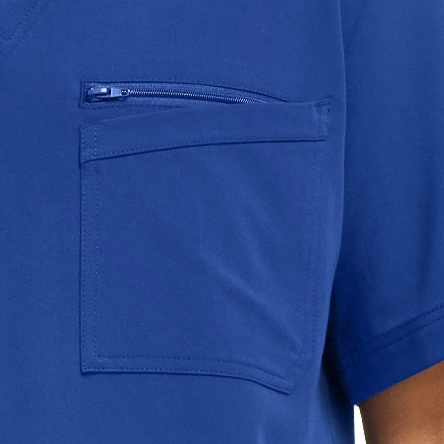 White Cross CRFT Men's 4-Pocket V-Neck Scrub Top