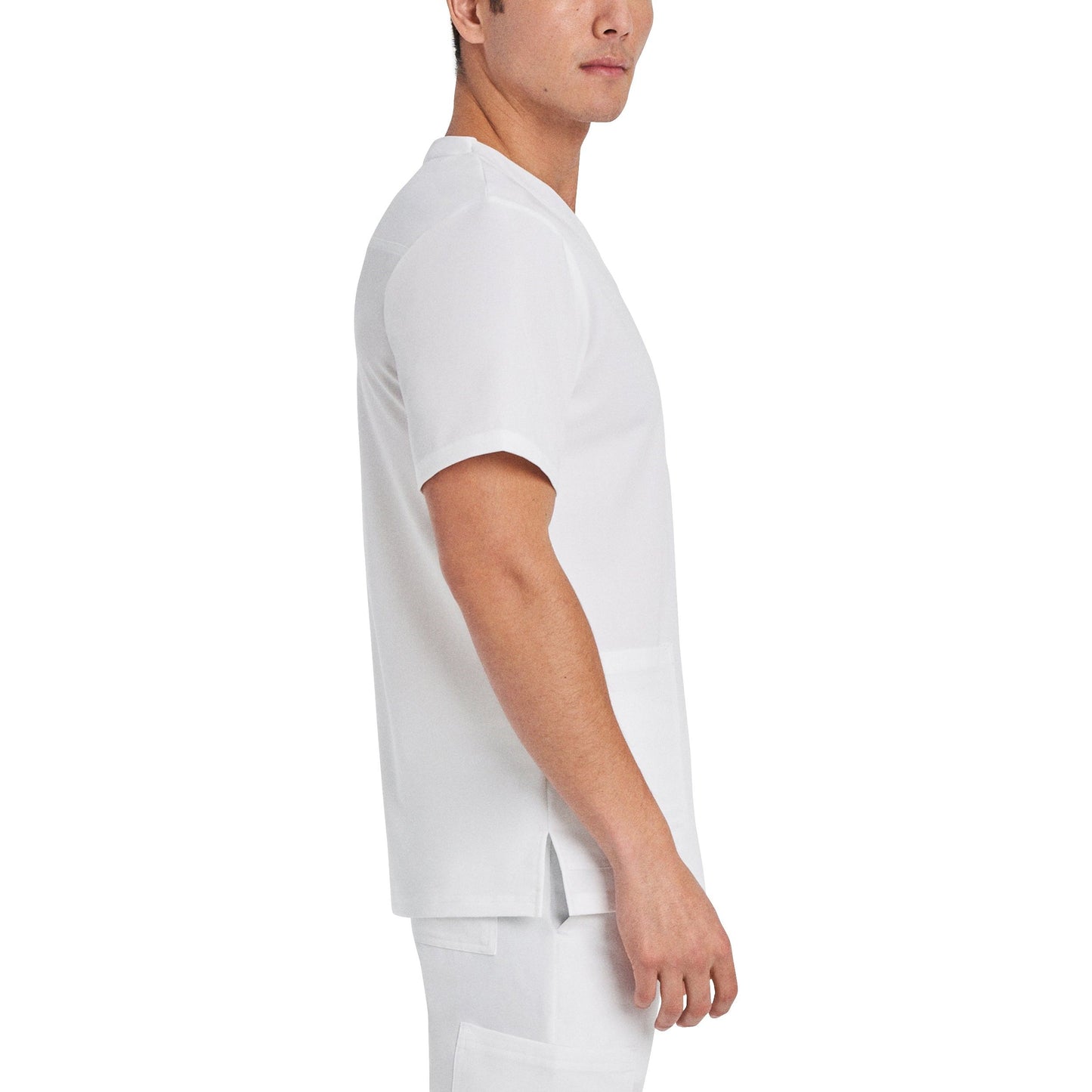 White Cross V-Tess Men's 3-Pocket V-Neck Scrub Top