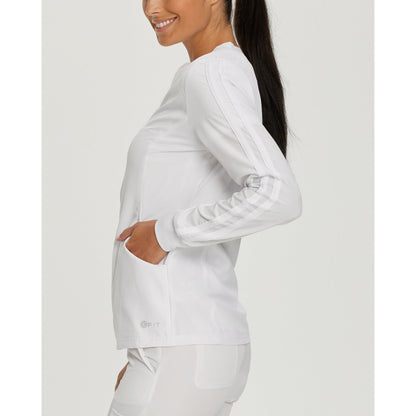 White Cross FIT Women's 2-Pocket Warm-Up Scrub Jacket - SALE