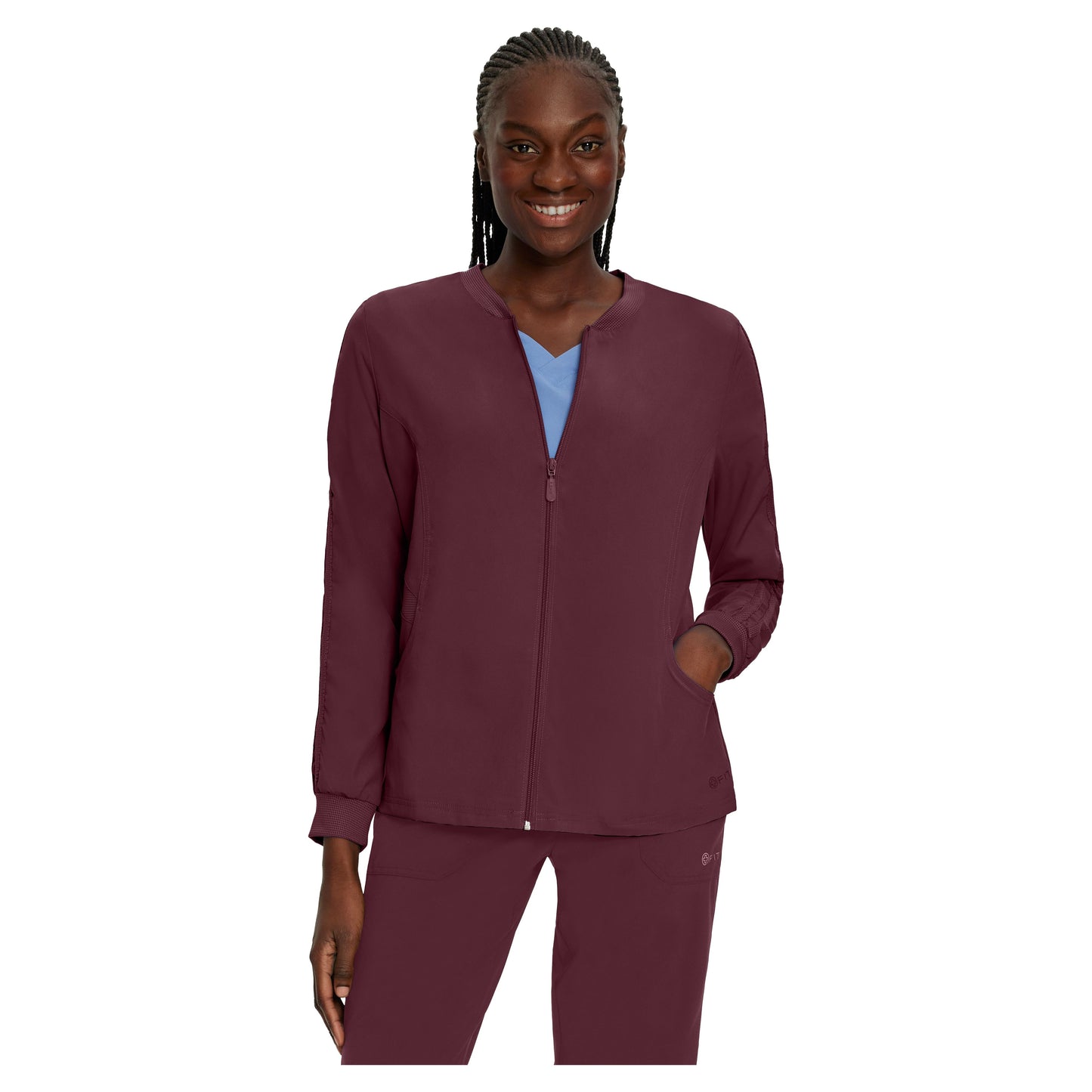 White Cross FIT Women's 2-Pocket Warm-Up Scrub Jacket - SALE