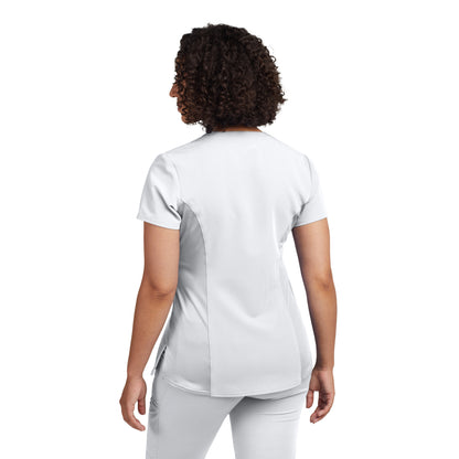 White Cross V-Tess Women's 3-Pocket V-Neck Scrub Top - SALE