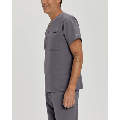 White Cross FIT Men's 3-Pocket V-Neck Scrub Top
